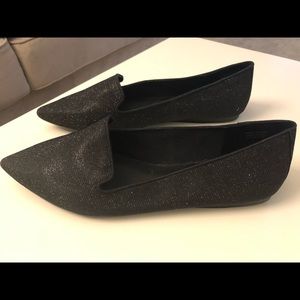 Aldo Black Sparkle Flats